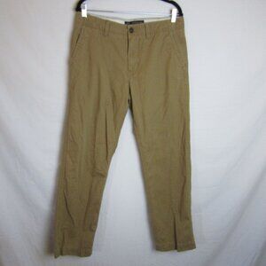 American Eagle Pants Brown Khaki Straight Leg Flat Front Business Men's 31 x 32